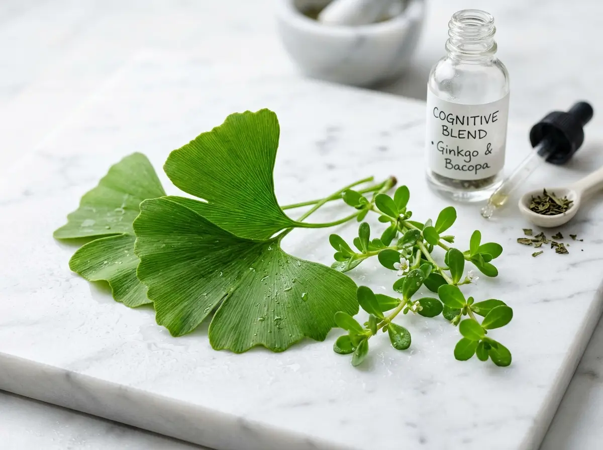 MemoHoney natural ingredients Ginkgo Biloba and Bacopa Monnieri for brain health